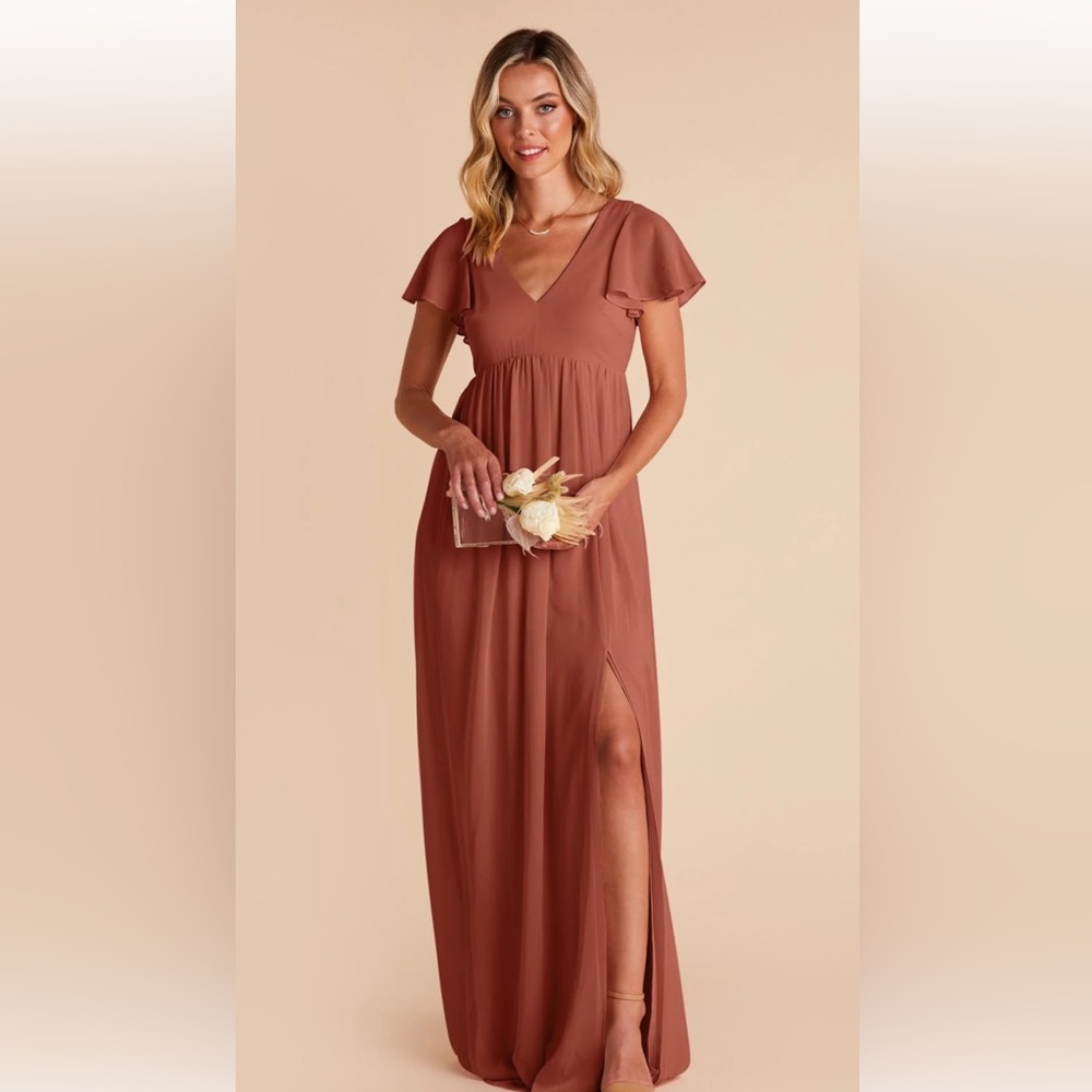 Birdy Grey Dusty Rose Hannah Empire bridesmaid dress size small NWT